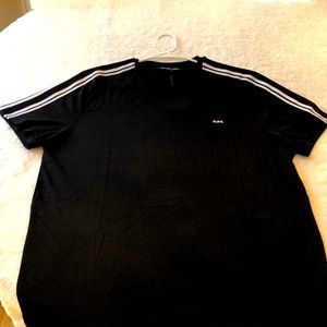 Michael Kors Striped Shoulder T-Shirt